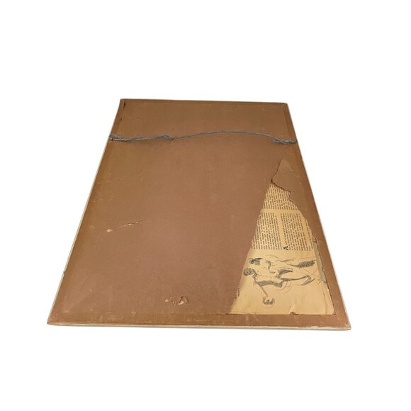 Antique Framed Victorian French Lady signed H GFramed Antique Portrait Lithograp - Picture 8 of 8